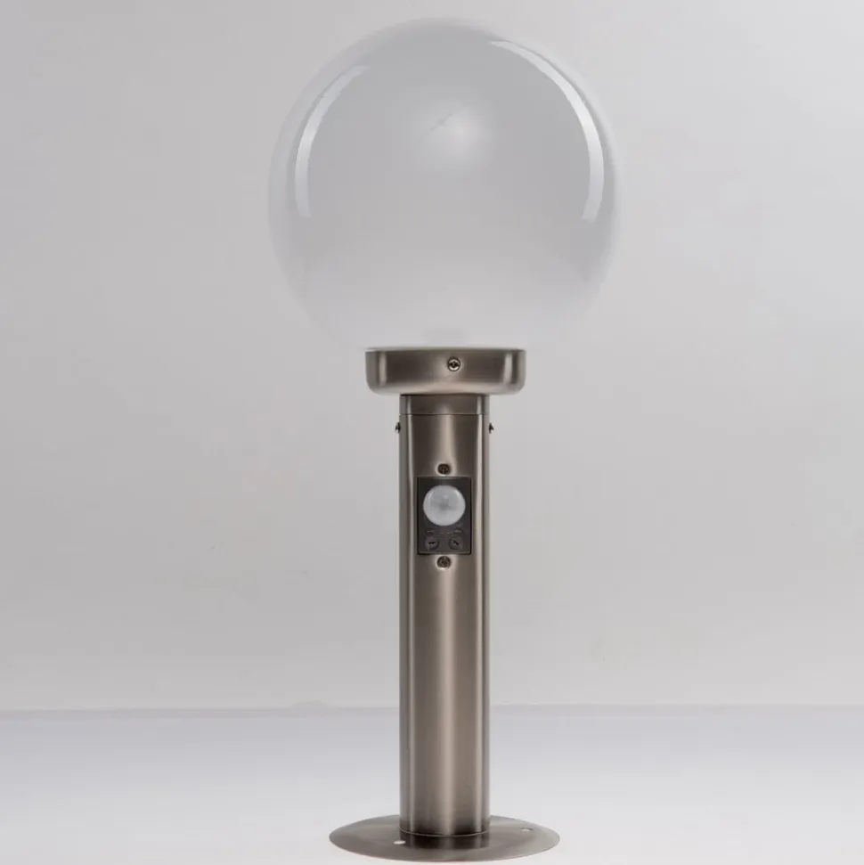 Lindby sokkellampe Vedran, 45 cm, stål, sensor