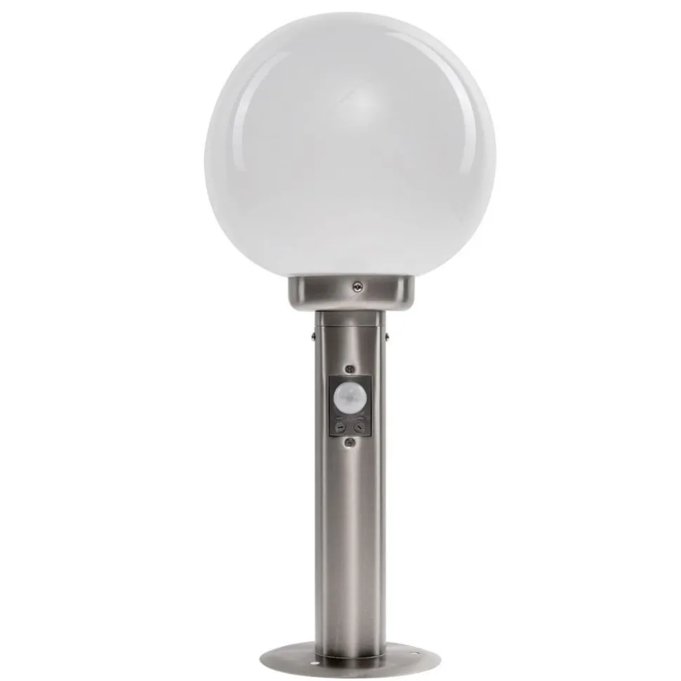 Lindby sokkellampe Vedran, 45 cm, stål, sensor
