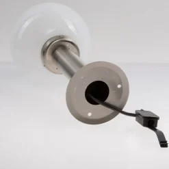 Lindby sokkellampe Vedran, 45 cm, stål, sensor