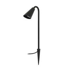 Lindby Sorvete lampe med jordspyd, sort, metal, højde 62 cm