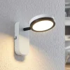 Lindby spot Vesim, hvid, 1-lys, 15 cm høj, jern