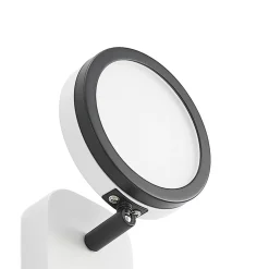 Lindby spot Vesim, hvid, 1-lys, 15 cm høj, jern