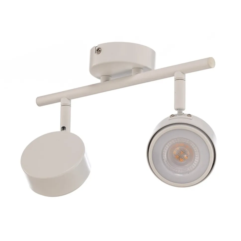 Lindby spotlight Jyla, hvid, 4.000 K, 2-lys, GX53