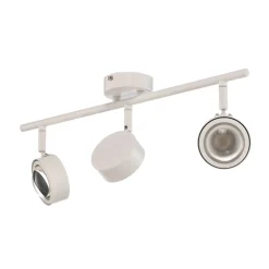 Lindby spotlight Jyla, hvid, linse, 4.200 K, 3-lys, GX53