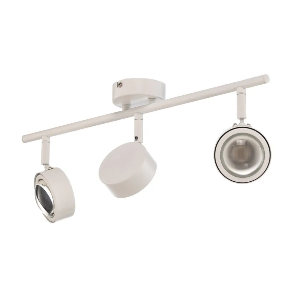 Lindby spotlight Jyla, hvid, linse, 4.200 K, 3-lys, GX53