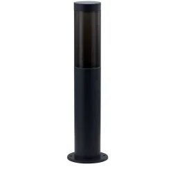 Lindby Statius sokkellampe, antracit, jern, 45 cm