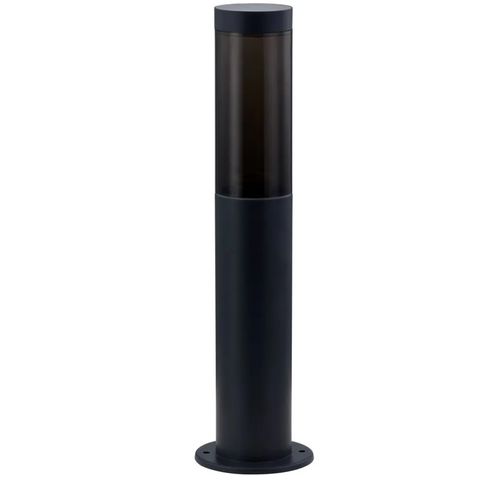 Lindby Statius sokkellampe, antracit, jern, 45 cm
