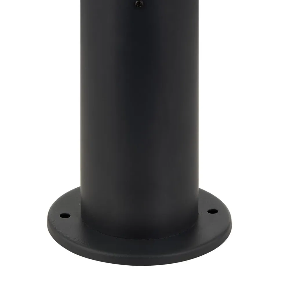 Lindby Statius sokkellampe, antracit, jern, 45 cm