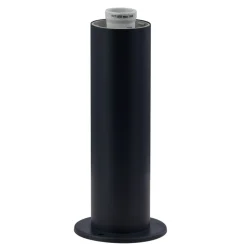 Lindby Statius sokkellampe, antracit, jern, 45 cm
