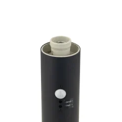 Lindby Statius sokkellampe, antracit, jern, sensor, 45 cm