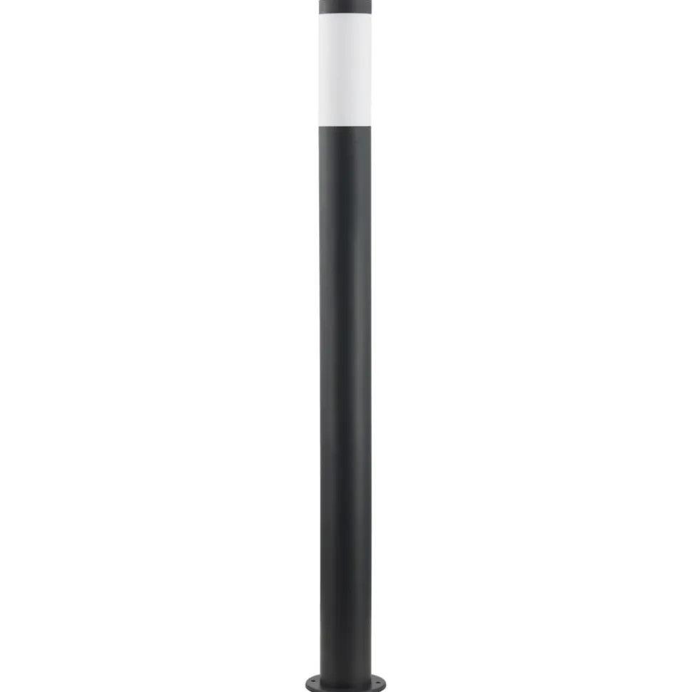 Lindby Statius vejlampe, antracit/opal, jern, 100 cm