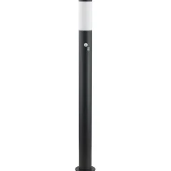 Lindby Statius vejlampe, antracit/hvid, sensor, 100 cm