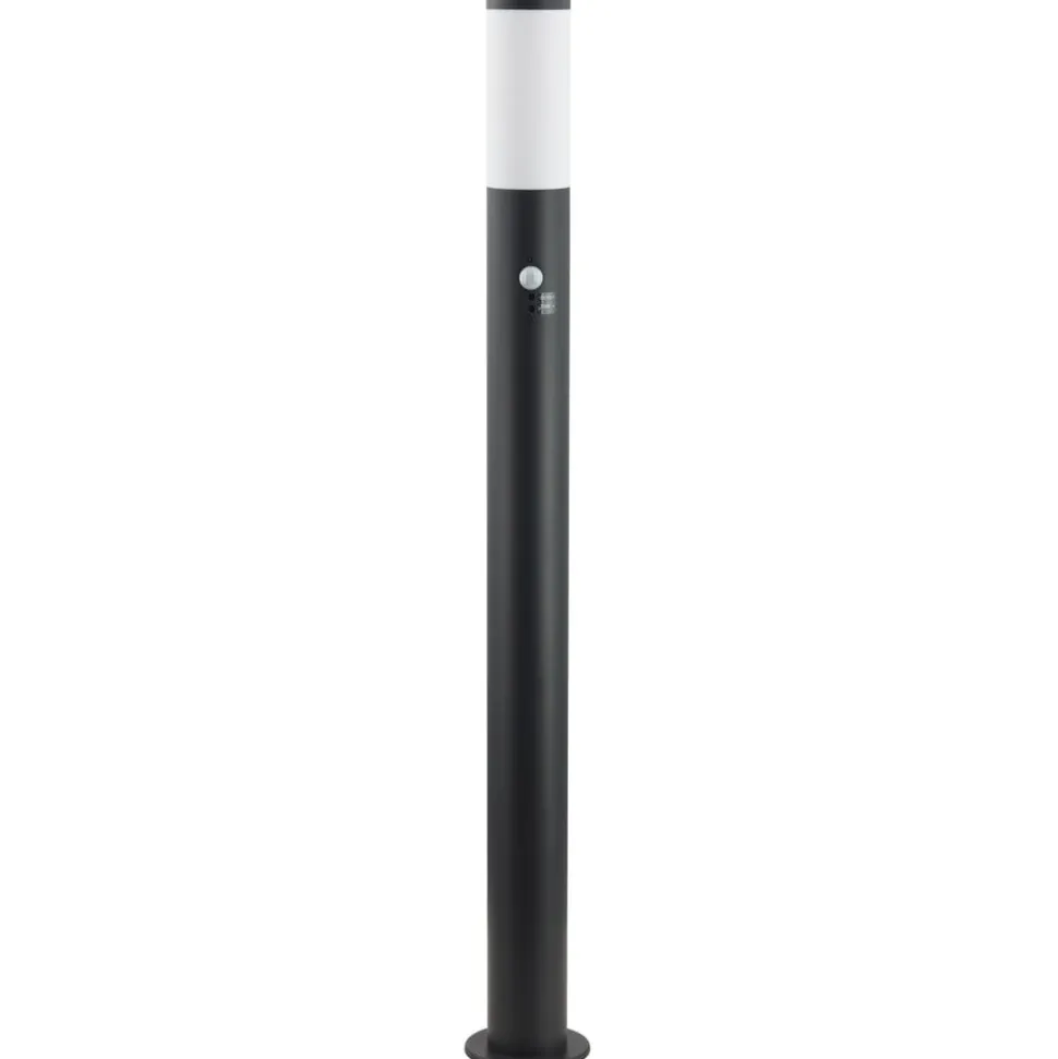 Lindby Statius vejlampe, antracit/hvid, sensor, 100 cm