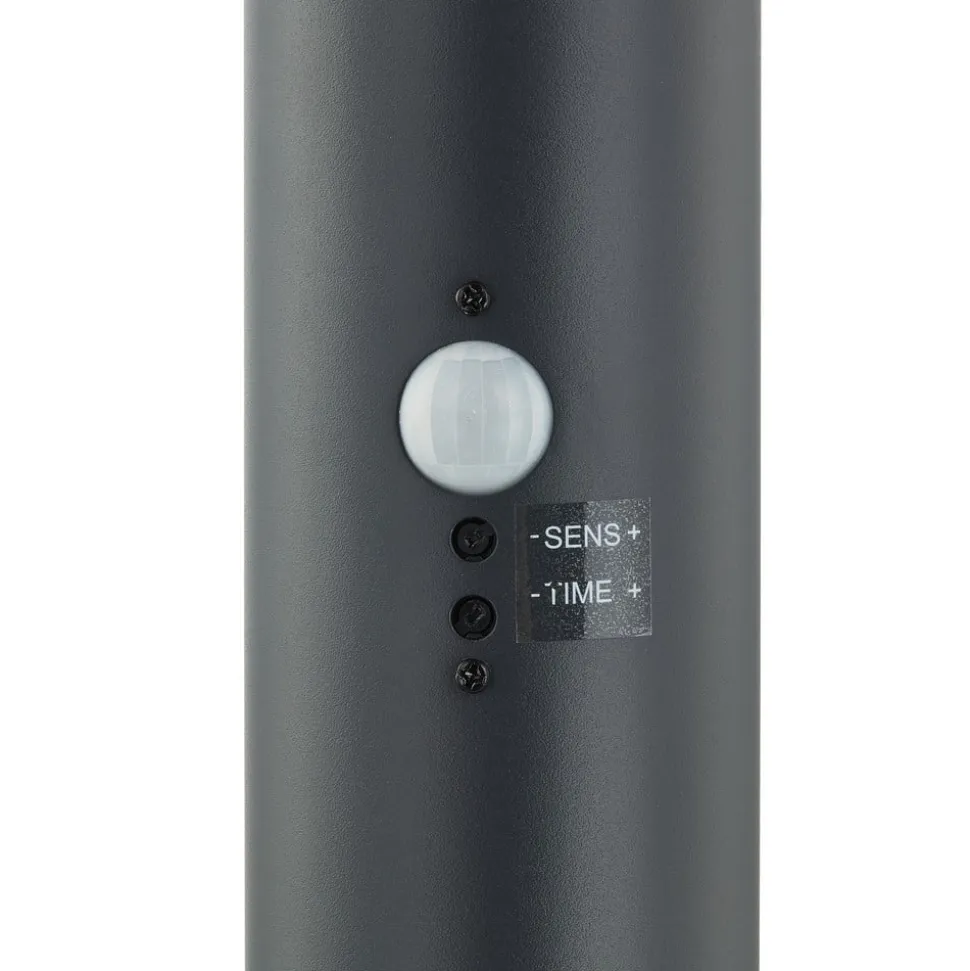 Lindby Statius vejlampe, antracit, jern, sensor