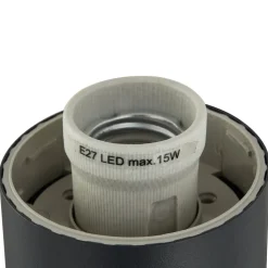 Lindby Statius vejlampe, antracit, jern, sensor