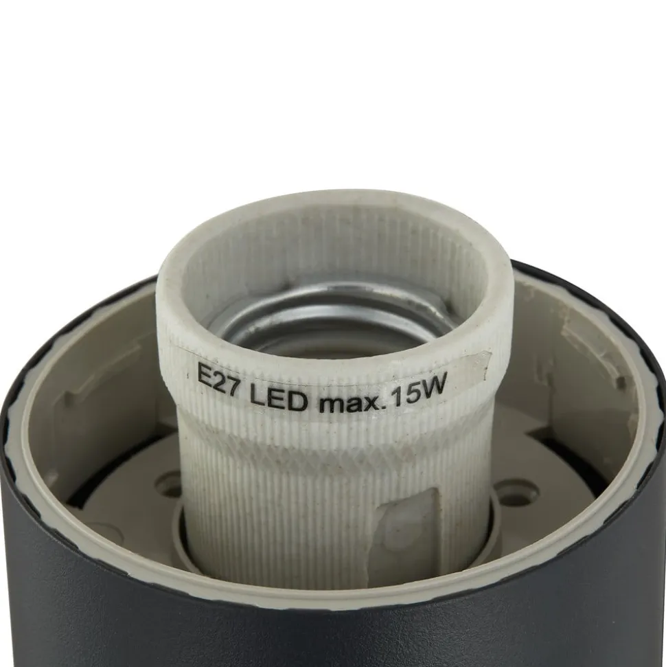 Lindby Statius vejlampe, antracit, jern, sensor