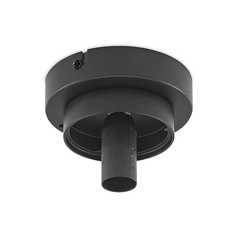 Lindby Tavino loftslampe, sfærisk skærm, sort