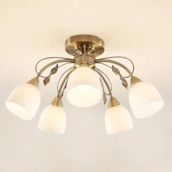 Lindby Thaddeus loftlampe, 5 lyskilder højde 31 cm