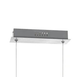 Lindby Tinkodara LED-hængelampe, spisestue, aluminium