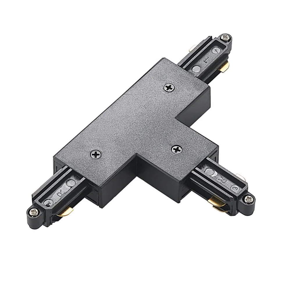 Lindby T-stik Linaro, sort, 1-faset system