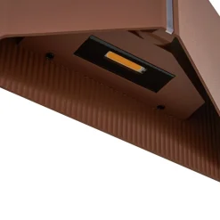 Lindby udendørs LED-væglampe Anlira, brun, op og ned, IP65