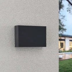 Lindby udendørs LED-væglampe Jarte, sæt med 3, op/ned, IP65