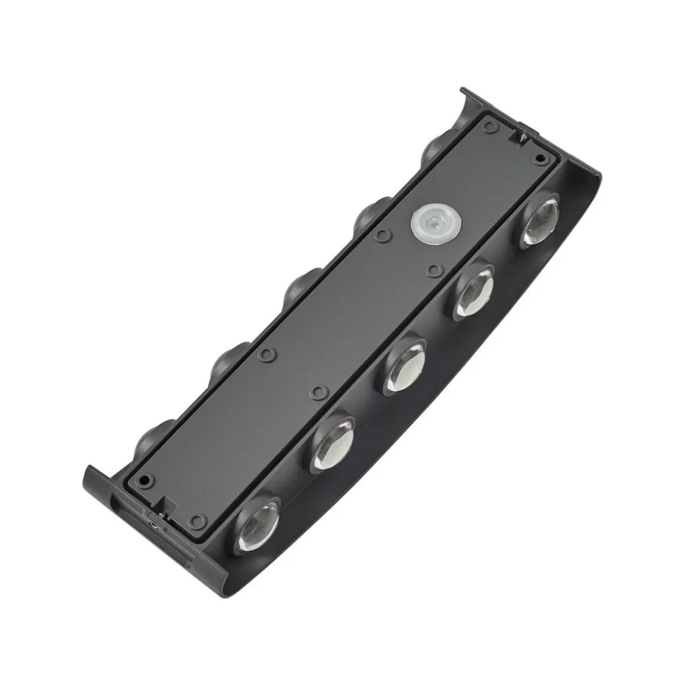 Lindby udendørs LED-væglampe Ithan, 5 lyskilder, antracit, metal