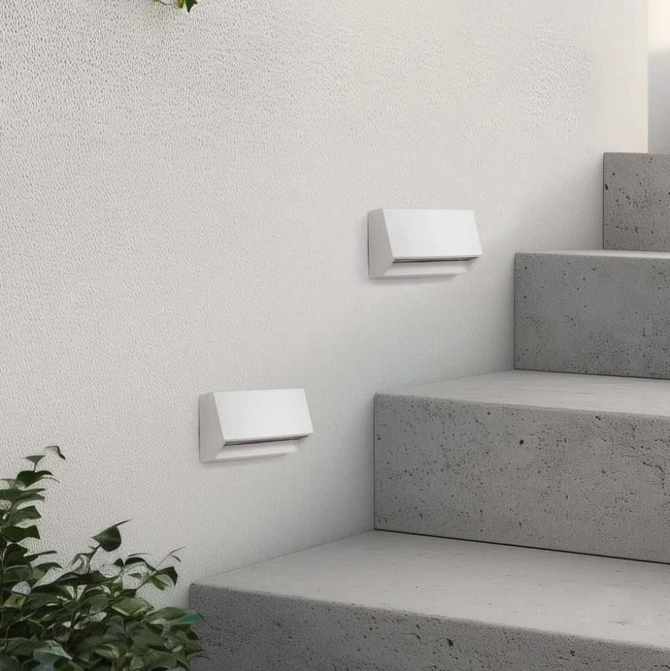 Lindby udendørs LED-væglampe Appeso, længde 16 cm, sæt med 2 stk