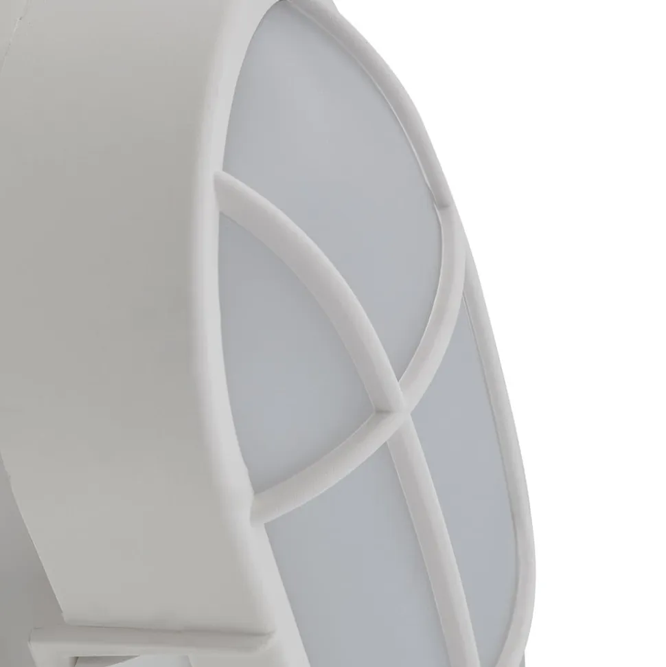 Lindby udendørs LED-væglampe Alisha, hvid, plast, IP54