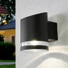 Lindby udendørs LED-væglampe Melinda, 9 cm, stål
