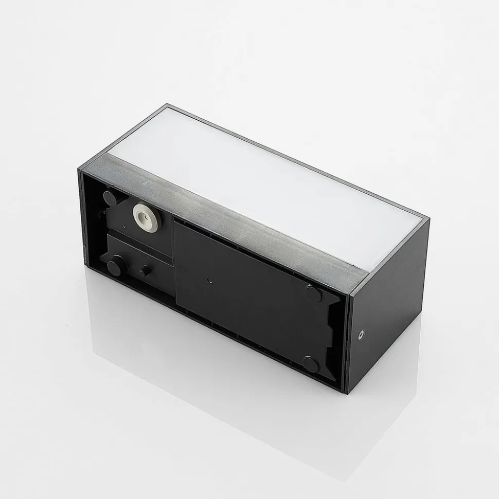 Lindby udendørs LED-væglampe Nienke, 23 cm, saltvandsresistent, IP65
