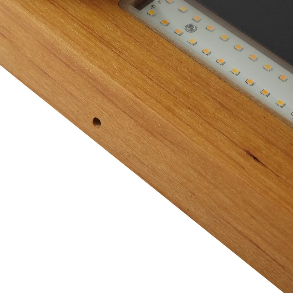 Lindby udendørs LED-væglampe Lenore, sort, metal, 36,5 cm
