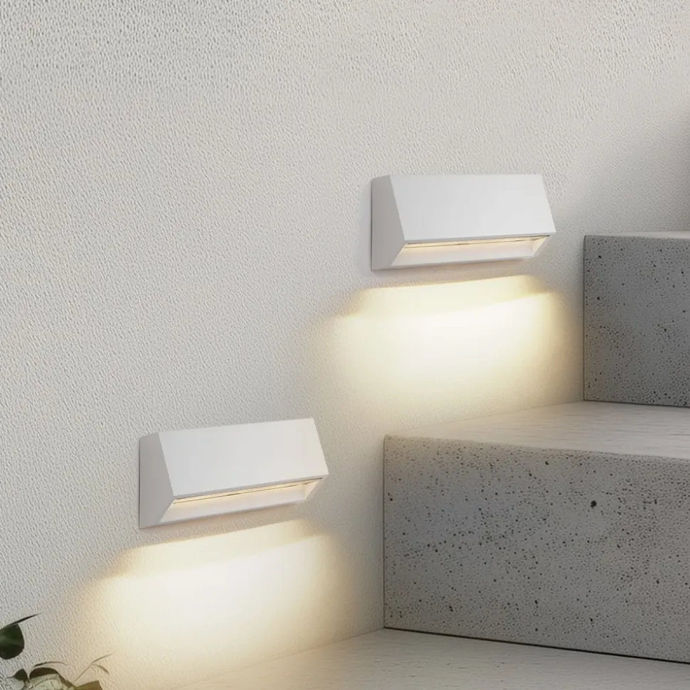 Lindby udendørs LED-væglampe Appeso, længde 22 cm, sæt med 2 stk