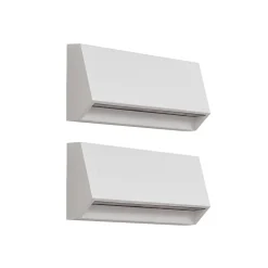 Lindby udendørs LED-væglampe Appeso, længde 22 cm, sæt med 2 stk