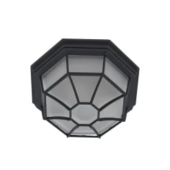 Lindby udendørs loftlampe Idril, antracit, metal, Ø 26,5 cm
