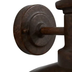 Lindby udendørs væglampe Eloretta, rust, stål, højde 31 cm