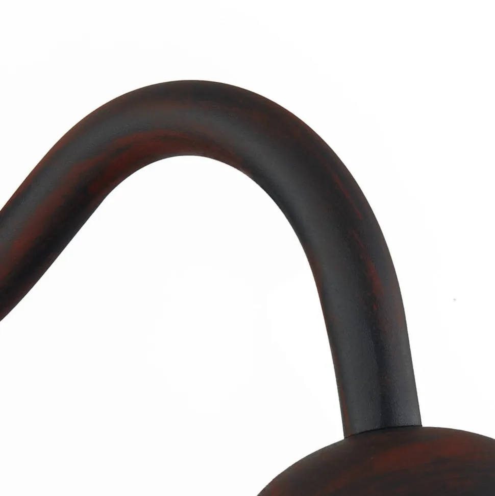 Lindby udendørs væglampe Filip, rustbrun, 30 cm, E27, IP44