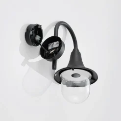 Lindby udendørs væglampe Nalevi, 41 cm, saltvandsresistent, E27, IP44