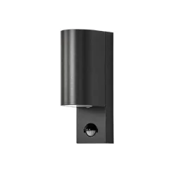 Lindby udendørs væglampe Palina, sensor, IP44, antracit