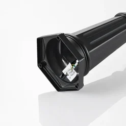 Lindby udendørslampe Clint, 225 cm, 3 lyskilder, saltvandsresistent, E27