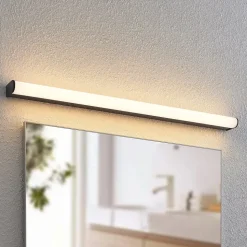 Lindby Ulisan LED-væglampe til bad, rund, 88,8 cm
