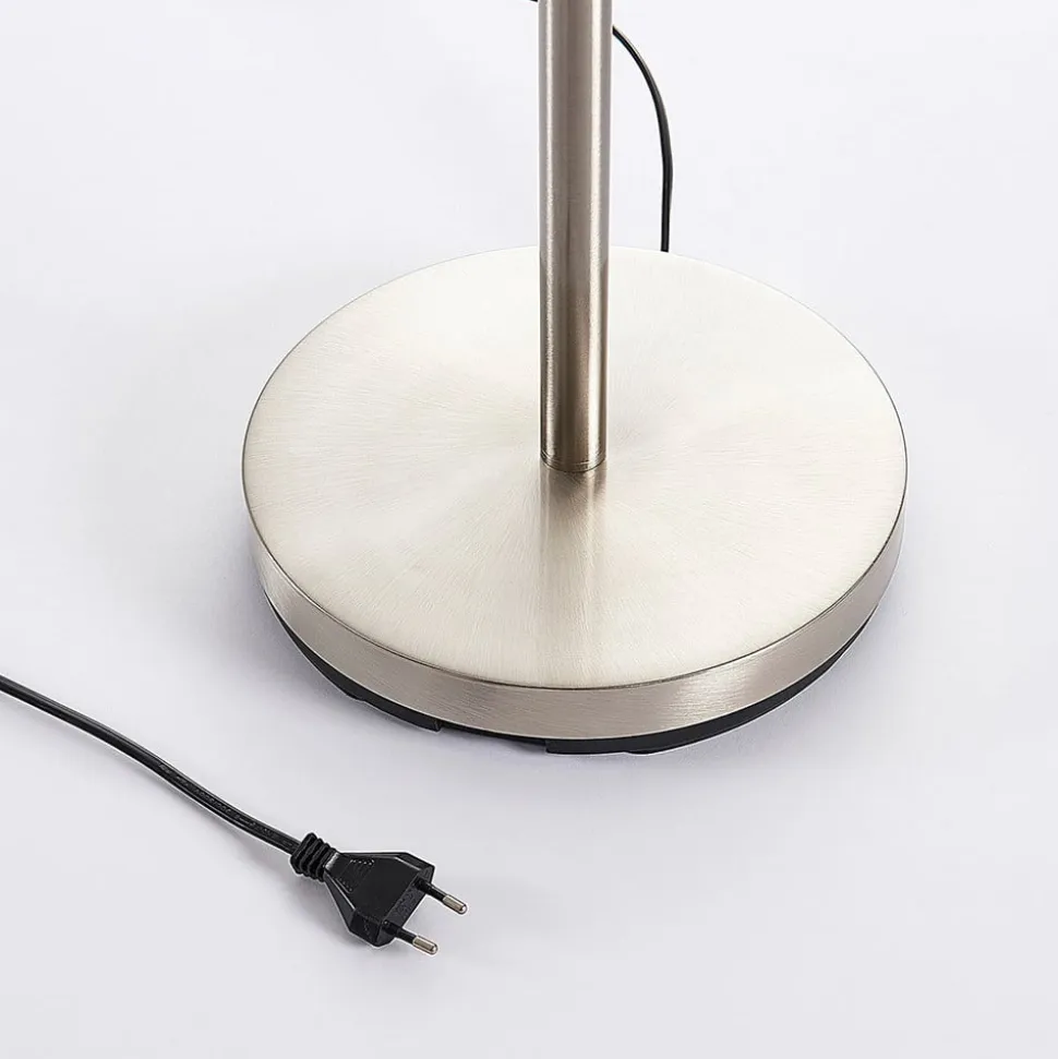 Lindby uplight Jost, 180 cm, nikkelfarvet, læselampe