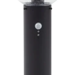 Lindby vejlampe Dangan, klar, 90 cm, glas, sensor