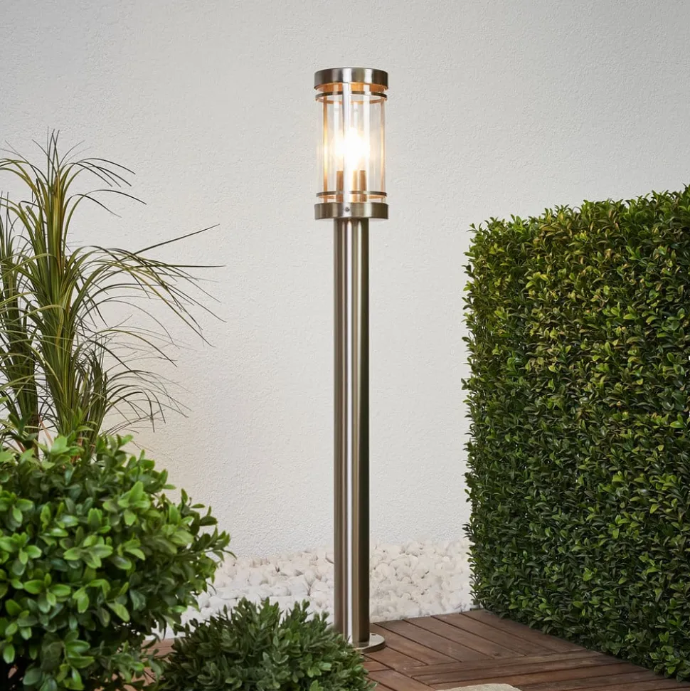 Lindby vejlampe Djori, 80 cm, alufarve, stål, E27