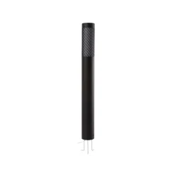 Lindby vejlampe Lurinda, sort, aluminium, Ø 10,5 cm