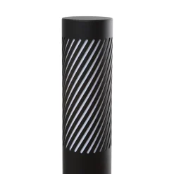Lindby vejlampe Lurinda, sort, aluminium, Ø 10,5 cm