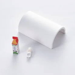Lindby væglampe Colja, rund, højde 16 cm, gips, hvid