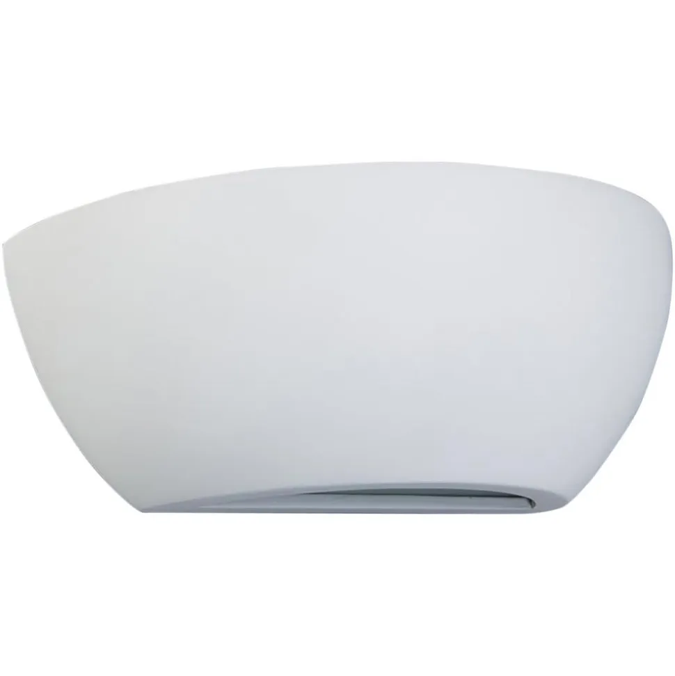 Lindby væglampe Felia, hvid, gips, 24 cm, E14