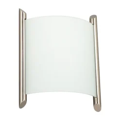 Lindby væglampe Filippa, 20 cm, nikkel, glas, E27