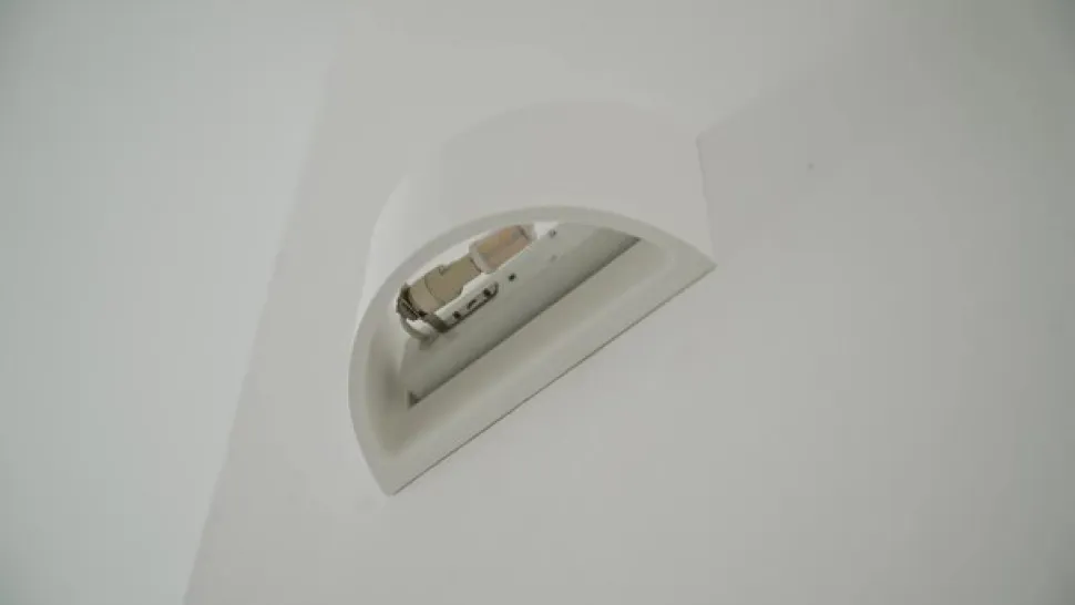 Lindby væglampe Heiko, op/ned, gips, hvid, højde 12 cm